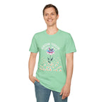 Grow Your Own Way Trans Pride Unisex T-Shirt - Floral Design for Garden Lovers