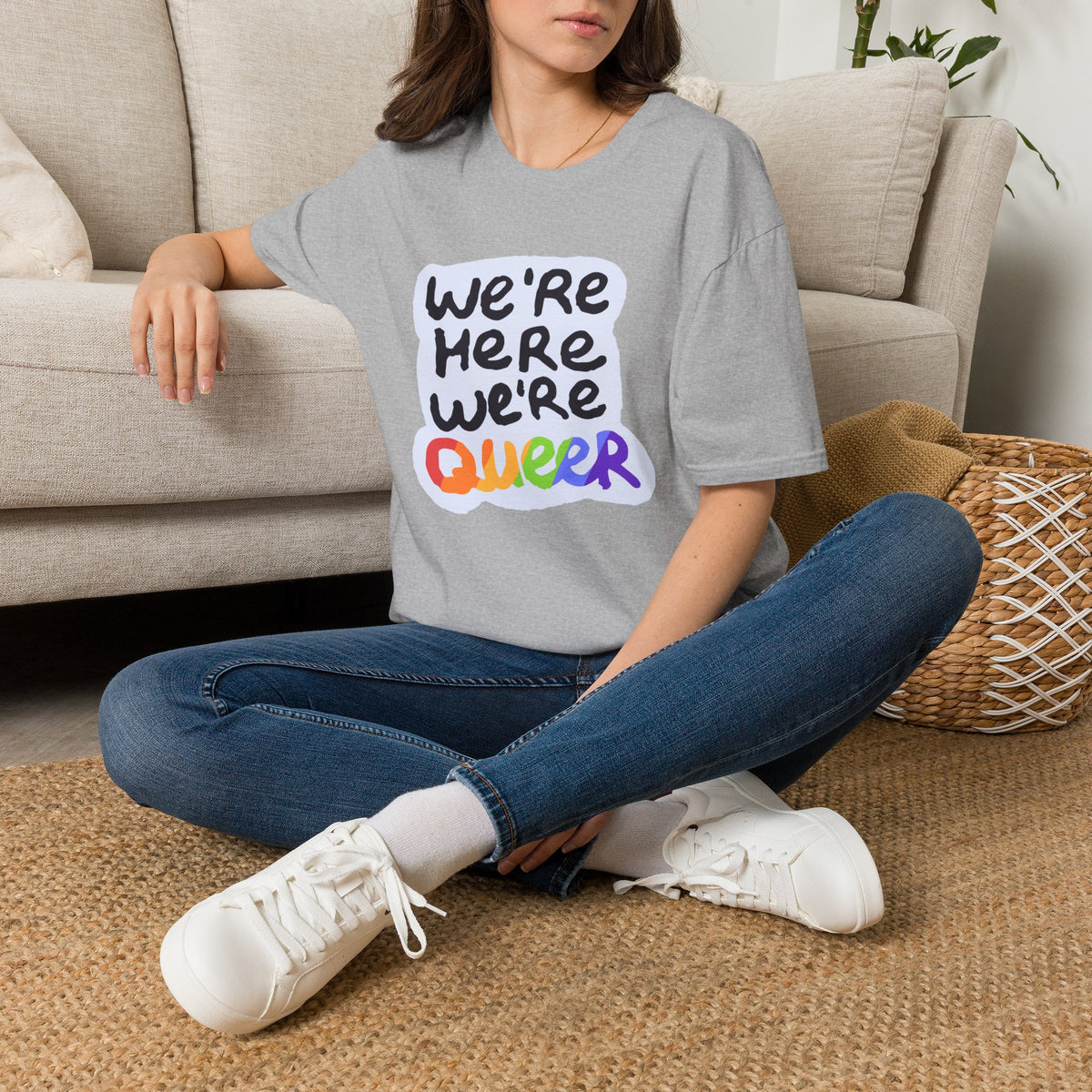 We’re Here We’re Queer Pride Tree Las Vegas T-Shirt