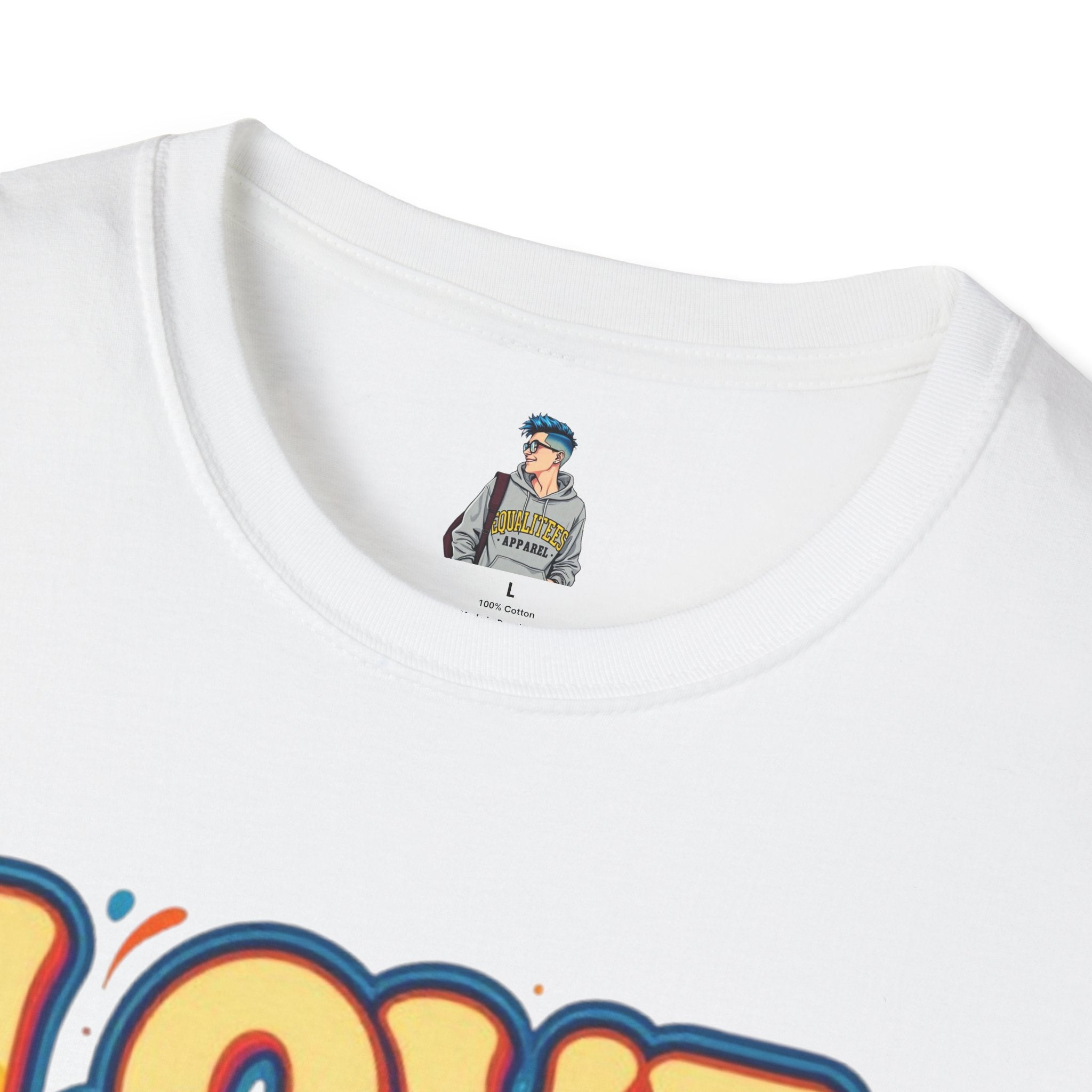 T-Shirt — "Love & Let Love" Retro Rainbow Peace Tee