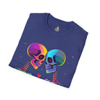 Rainbow Skeleton Love is Deeper Than Skin T-Shirt | Unisex Casual Tee