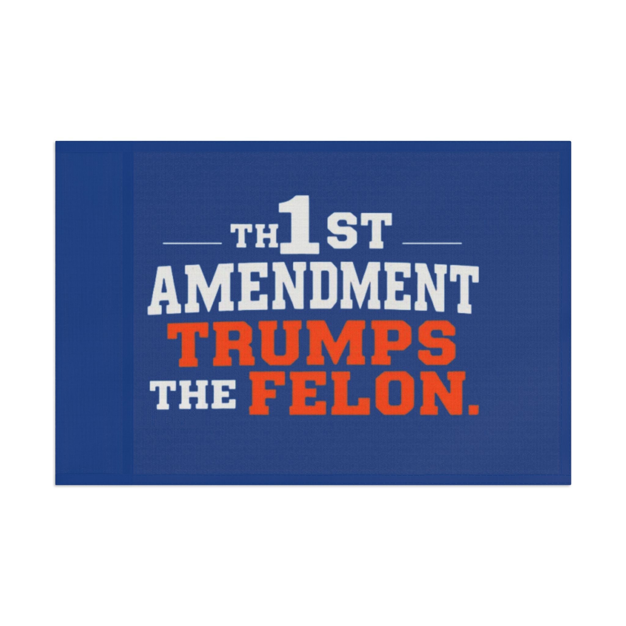 1st Amendment Trumps the Felon - Protest Flag