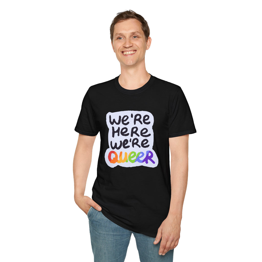 We’re Here We’re Queer Pride Tree Las Vegas T-Shirt