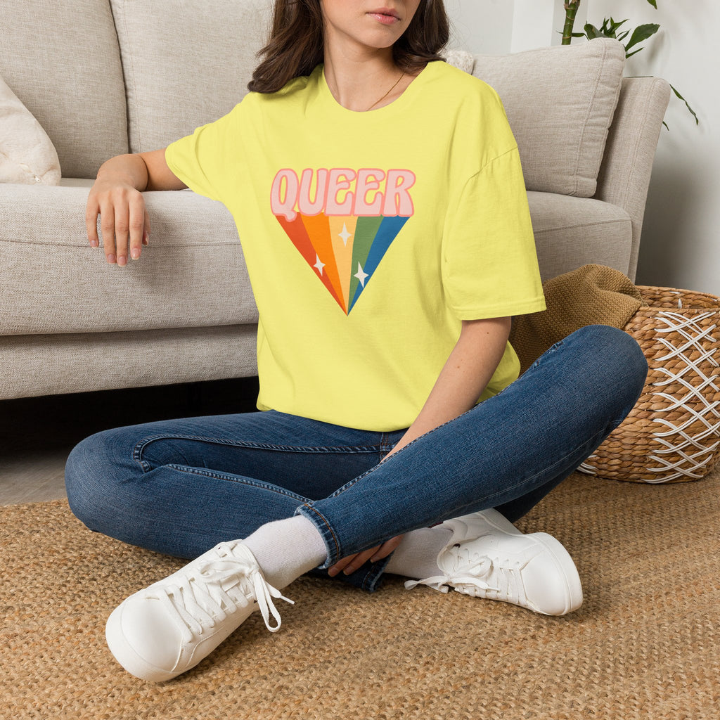 Queer Rainbow Sparkle Pride Tree Las Vegas T-Shirt