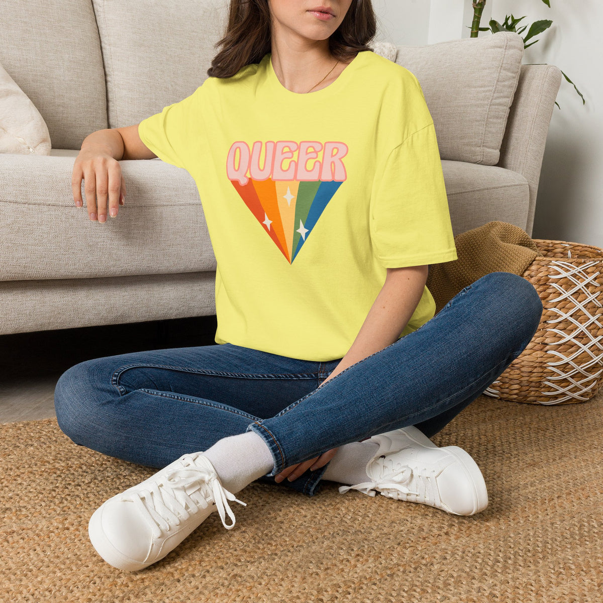 Queer Rainbow Sparkle Pride Tree Las Vegas T-Shirt