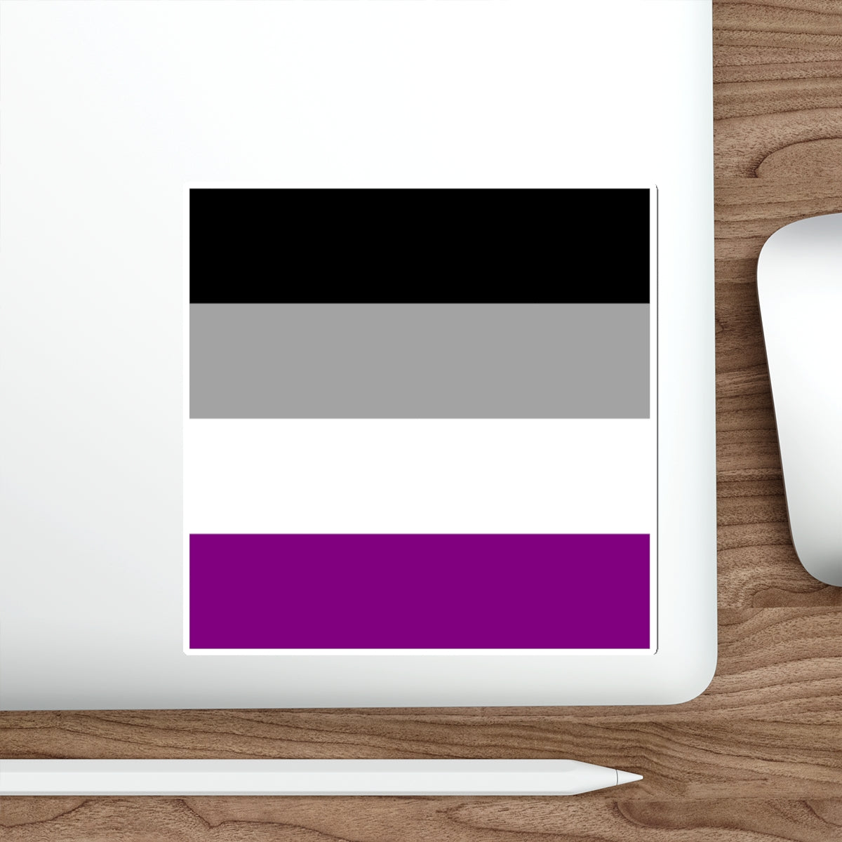 Die-Cut Stickers - Asexual Pride Flag