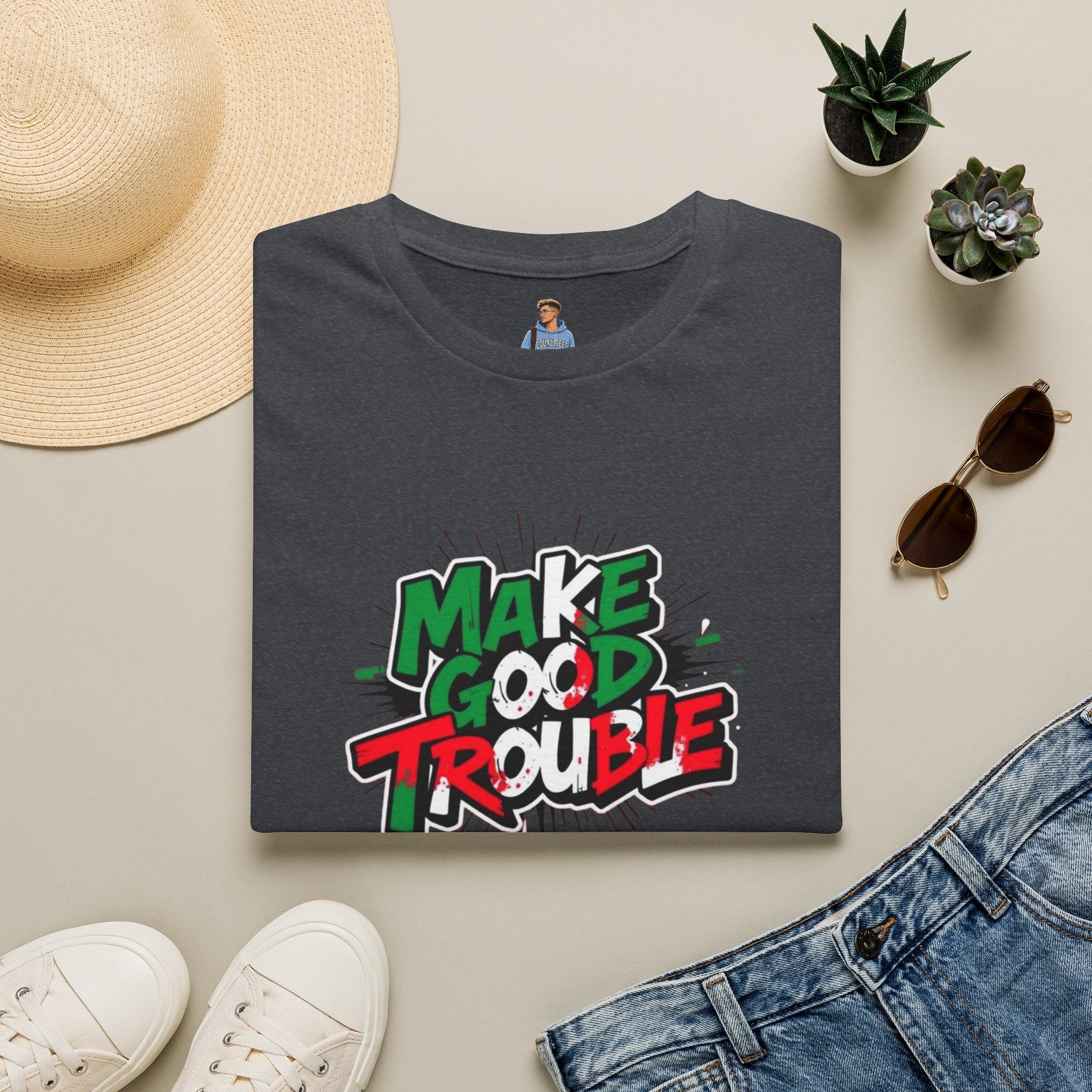 Make Good Trouble T-shirt  Fun Graphic Tee for Activists & Trendsetters