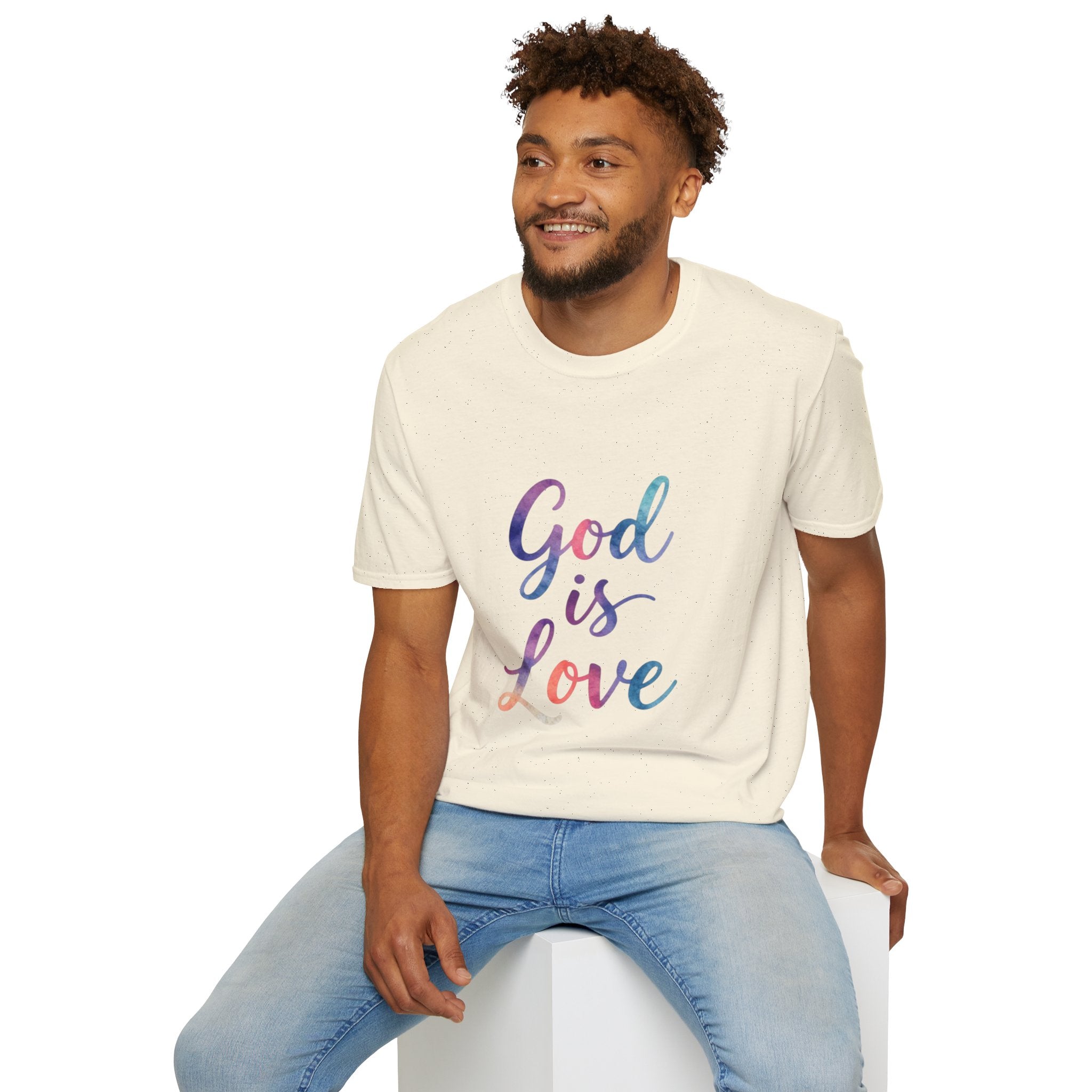 God Is Love T-Shirt — Colorful Tee