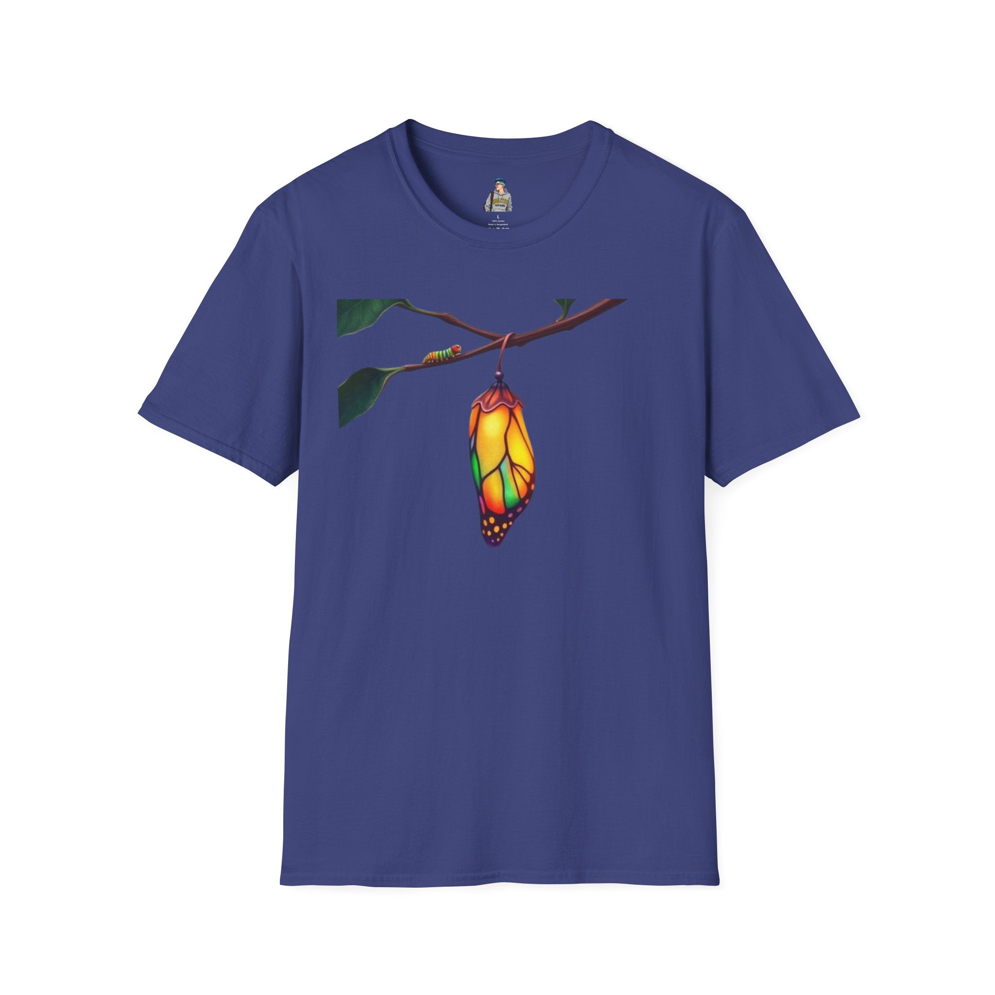 Rainbow Butterfly Cocoon Pride T-Shirt | Unisex Softstyle Tee