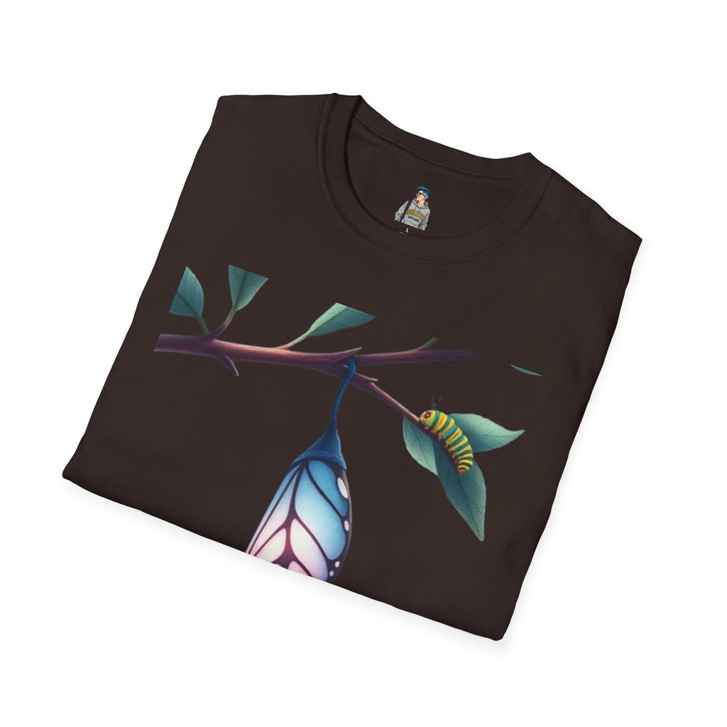 Trans Caterpillar to Butterfly Graphic T-Shirt