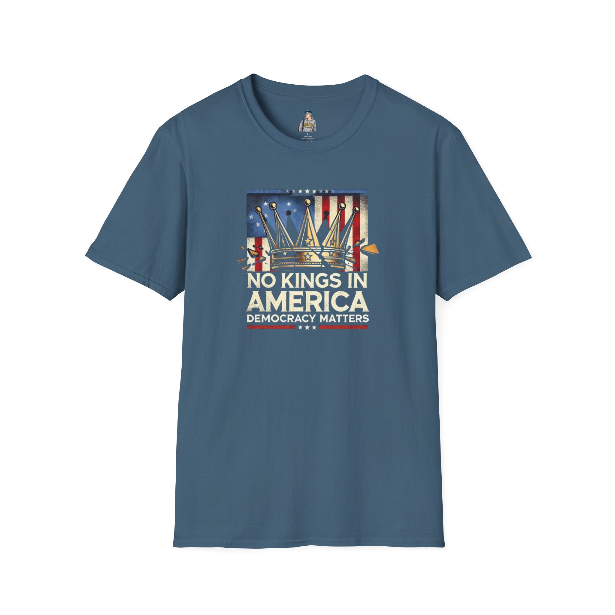 No Kings in America-Democracy Matters  Unisex Softstyle T-Shirt