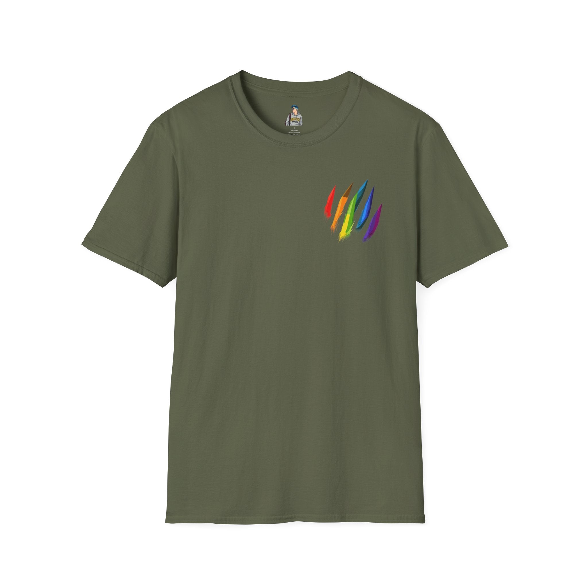 Rainbow Scratch Unisex Softstyle T-Shirt - Casual Comfort for All Occasions