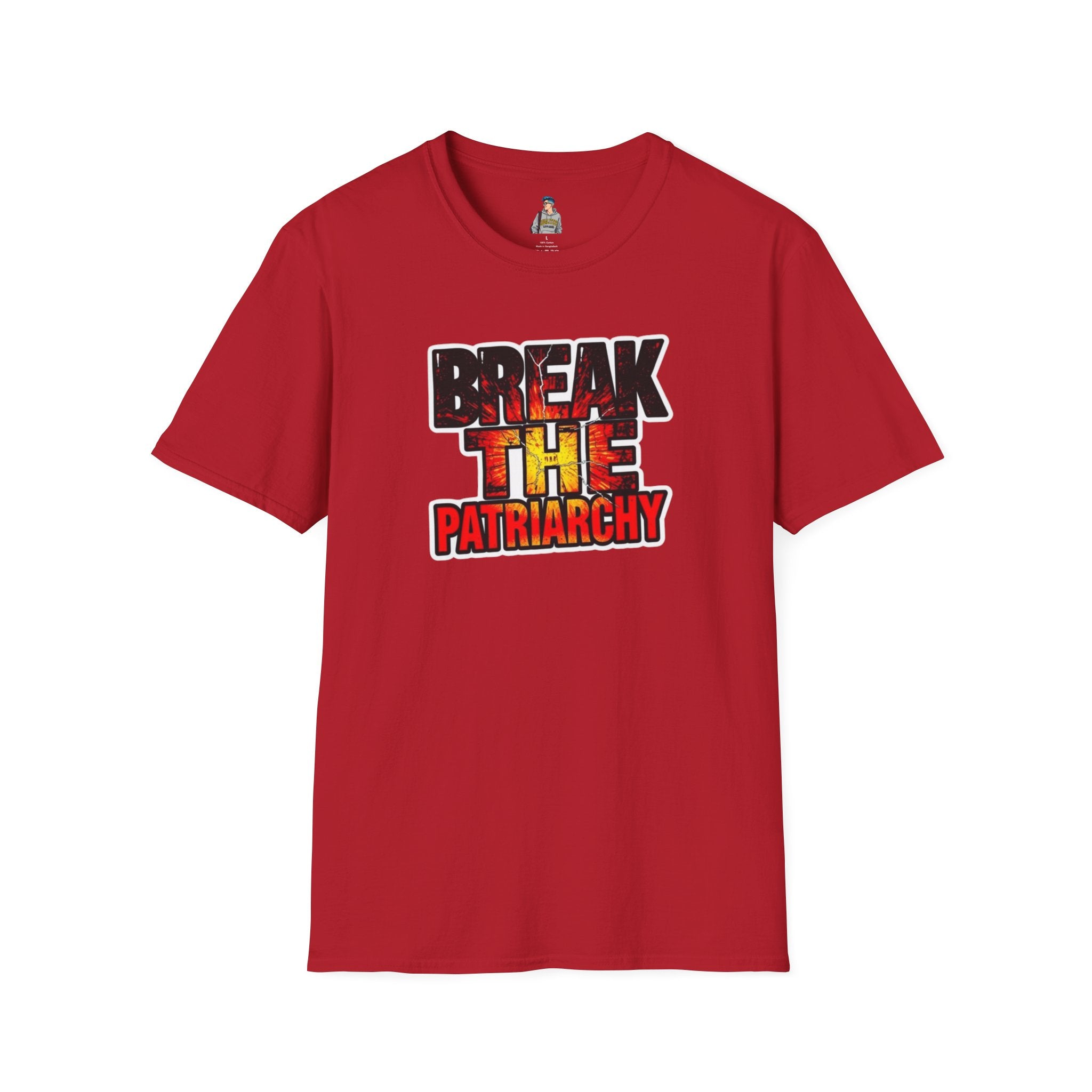 Break the Patriarchy Unisex Softstyle T-Shirt - Empowerment Wear for Social Change