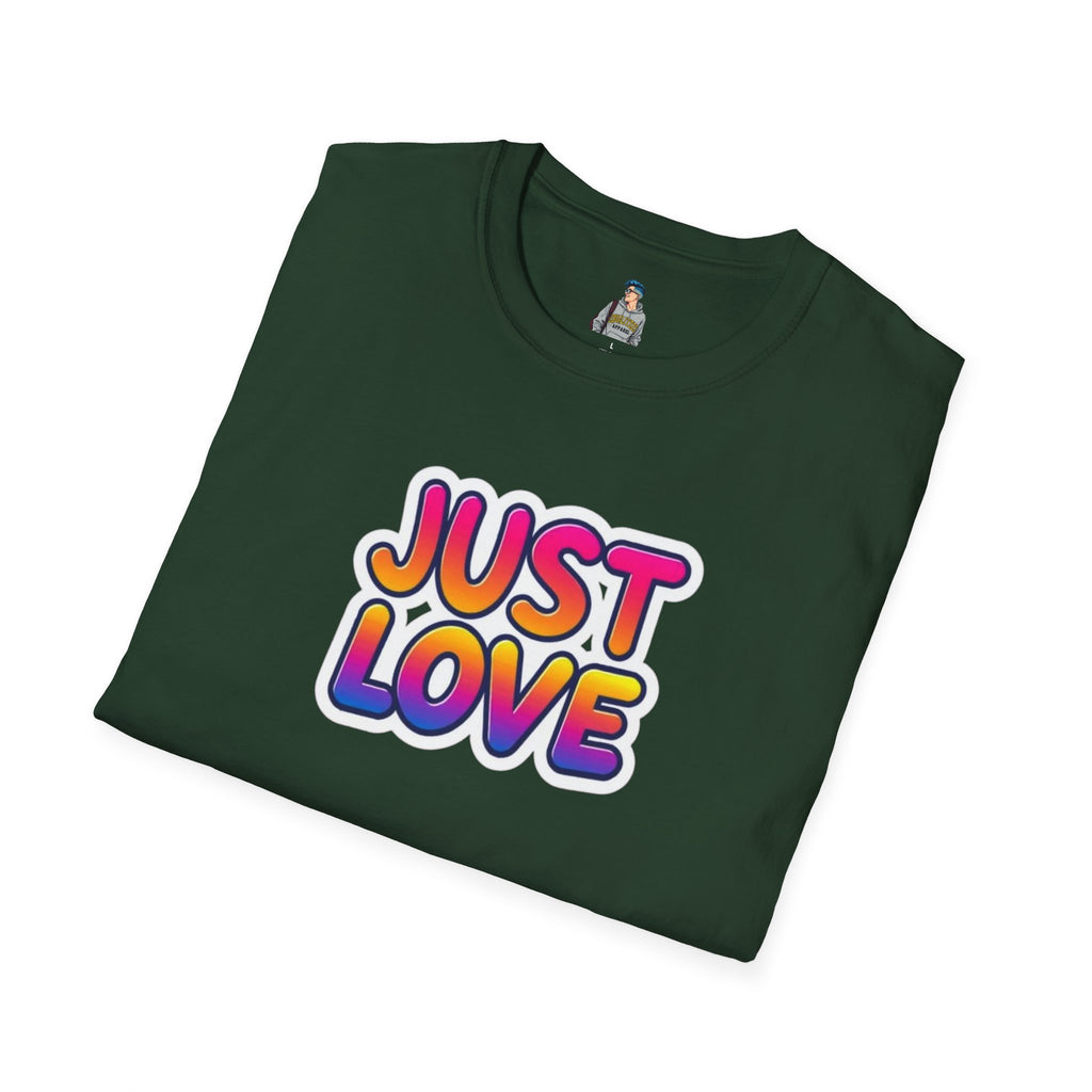 Just Love Unisex Softstyle T-Shirt | Perfect for Pride, Anniversaries, and Everyday Wear