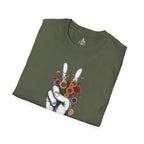 Grow Peace Unisex Softstyle T-Shirt - Boho Inspiration, Perfect for Festivals and Everyday Wear