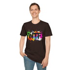 WTF Color Splash T-Shirt — Bold Rainbow Graphic Tee