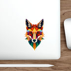 Fractal Fox Die-Cut Sticker