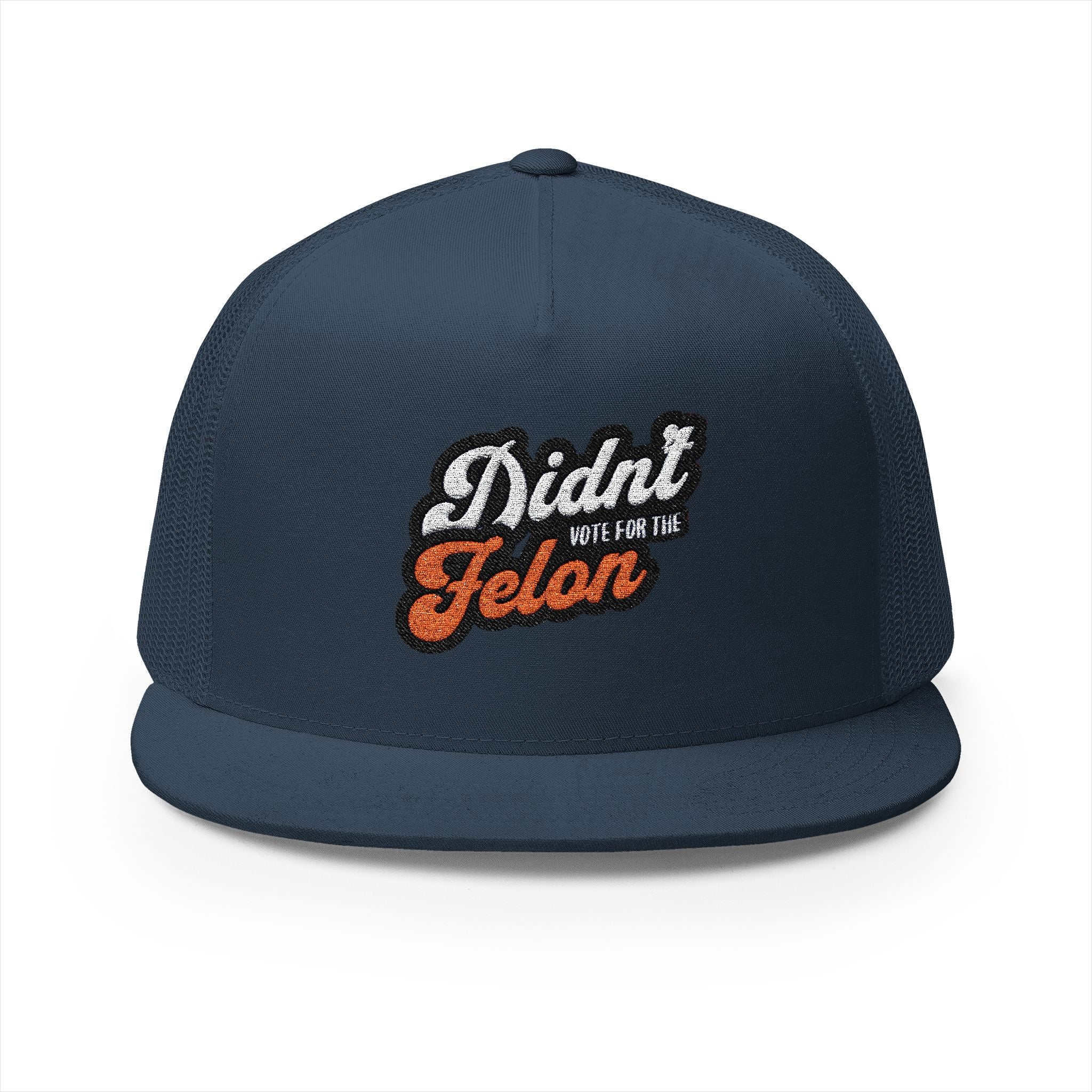 Didn’t Vote for the Felon 5 Panel Trucker Cap - Fun Political Statement Hat