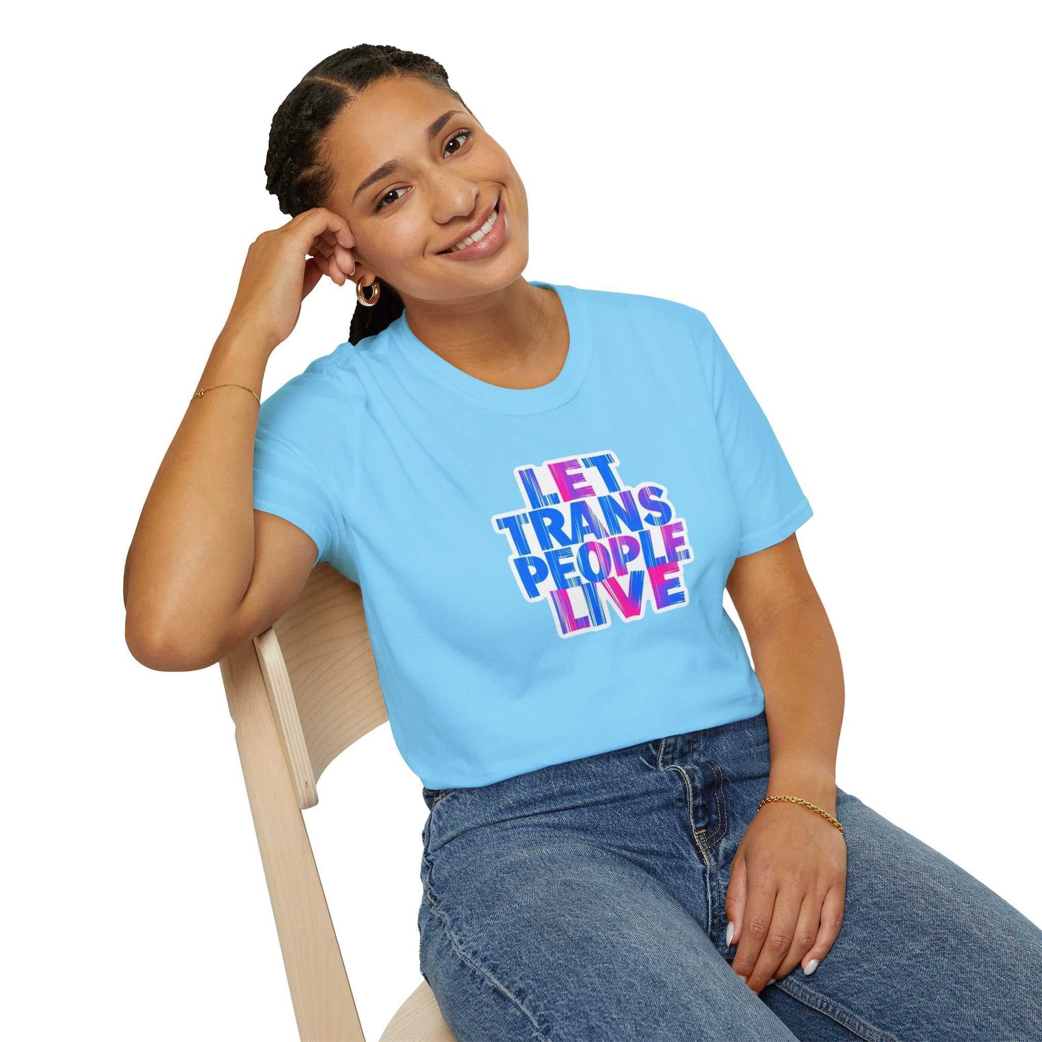 Let Trans People Live Unisex Softstyle T-Shirt