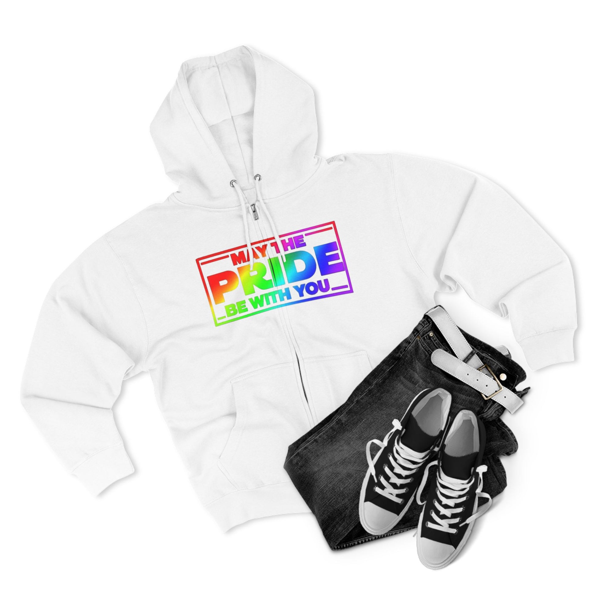 Pride Zip Hoodie - "May the Pride Be with You" Unisex