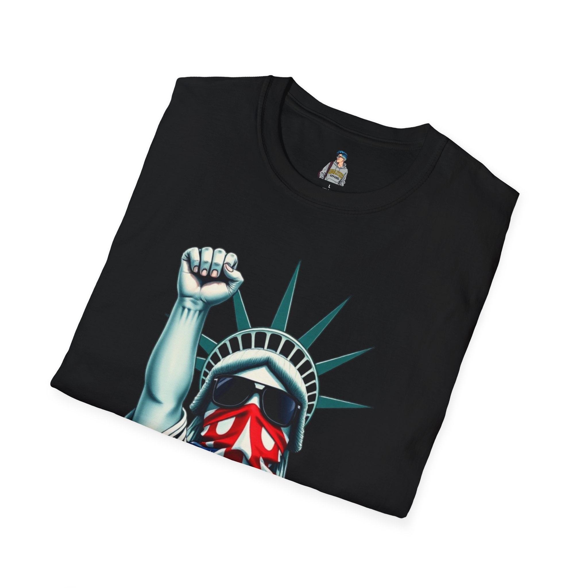 Resist - Patriotic Statue of Liberty T-Shirt - Unisex Softstyle Tee