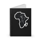 Empowerment Spiral Notebook - Ruled Lines with Africa Design