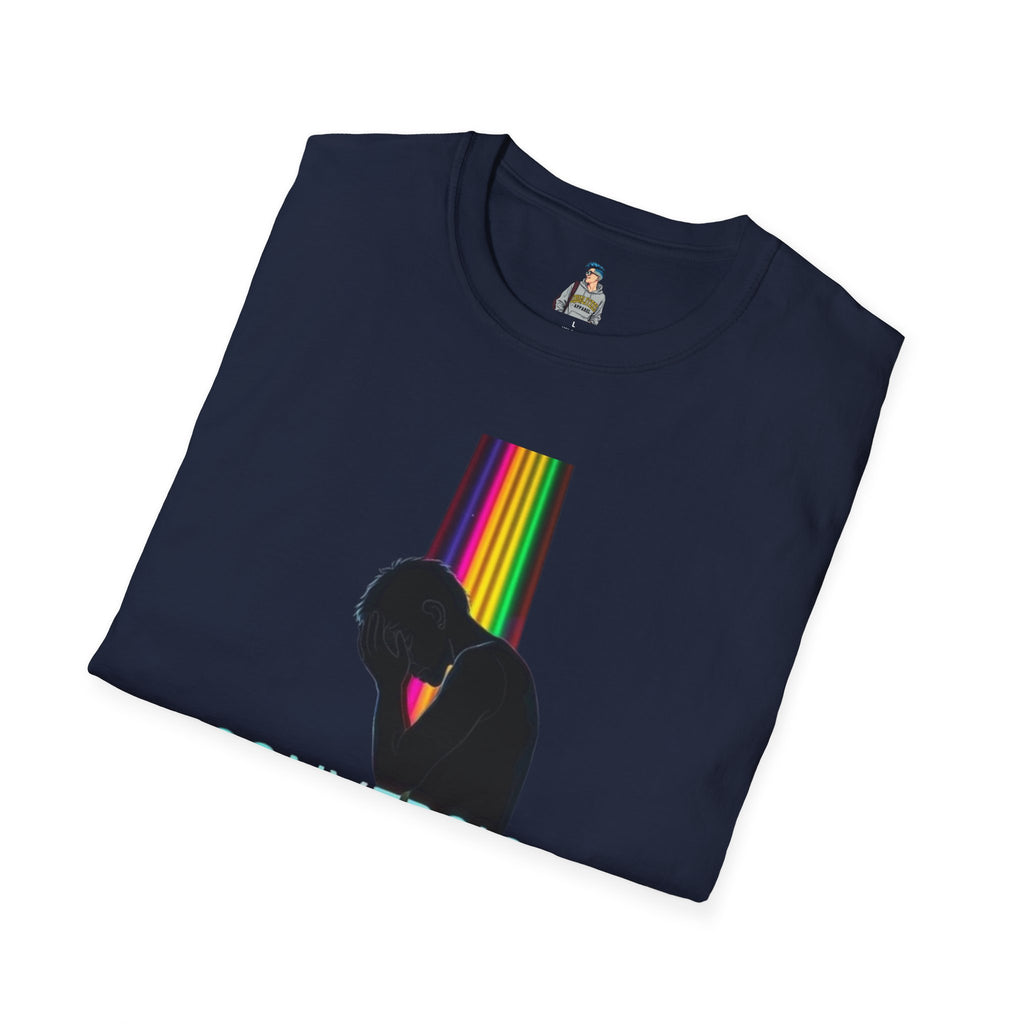 Unisex Softstyle T-Shirt - LGBTQ+ Empowerment T-Shirt: Conversion Therapy is Torture & We All Belong