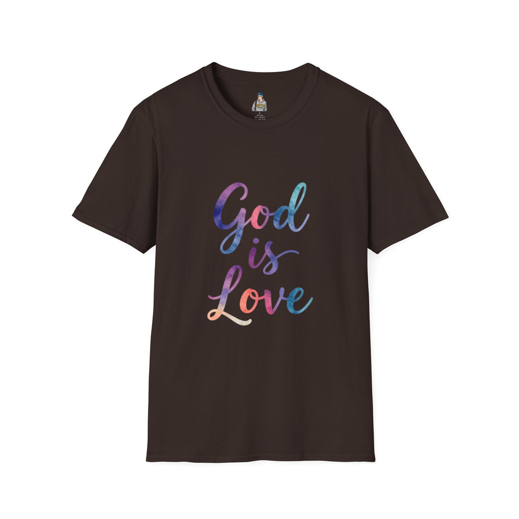 God Is Love T-Shirt — Colorful Tee