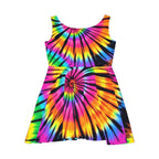 Tie-Dye Skater Dress - Perfect for Summer Outings & Festivals
