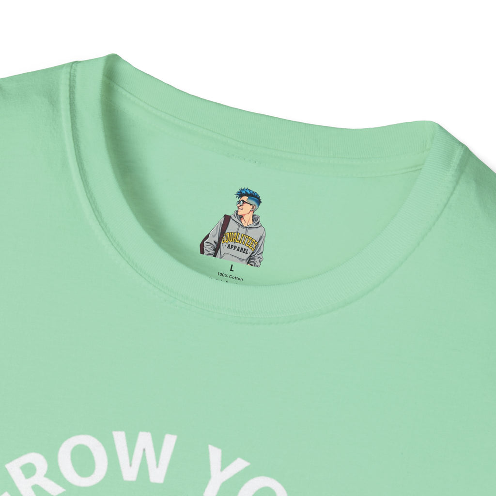 Grow Your Own Way Trans Pride Unisex T-Shirt - Floral Design for Garden Lovers