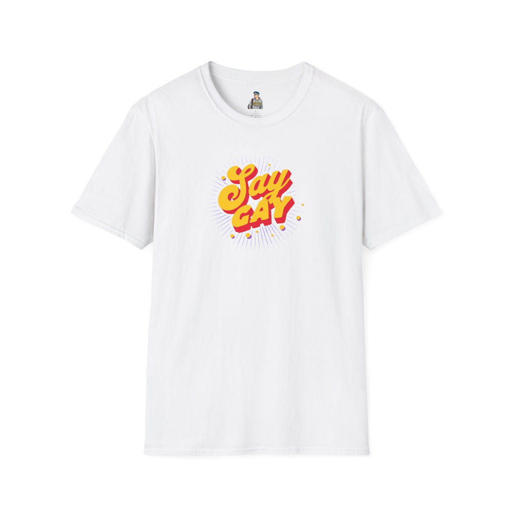 Say Gay Unisex Softstyle T-Shirt