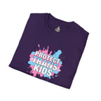 Protect Trans Kids Unisex Softstyle T-Shirt - Supportive LGBTQ+ Apparel