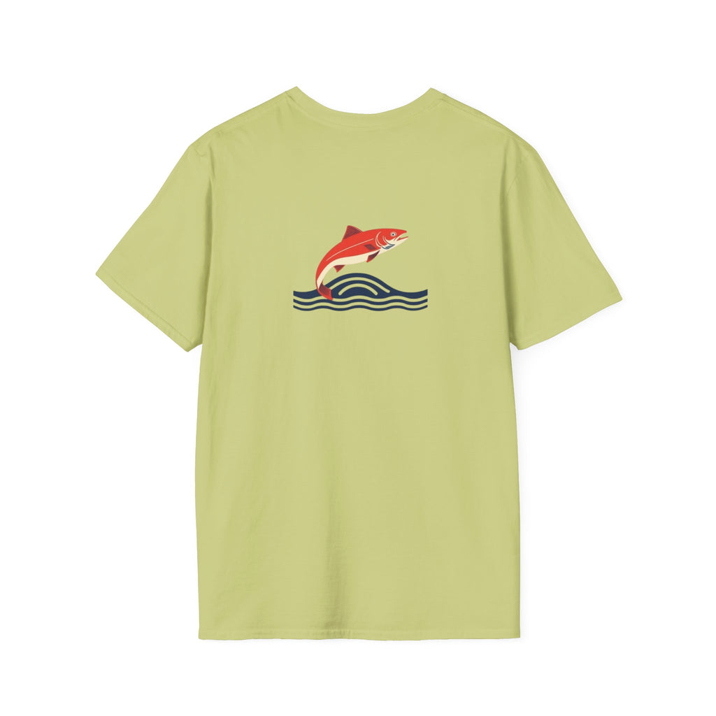 Jumping Salmon Native Pride Softstyle Unisex T-shirt