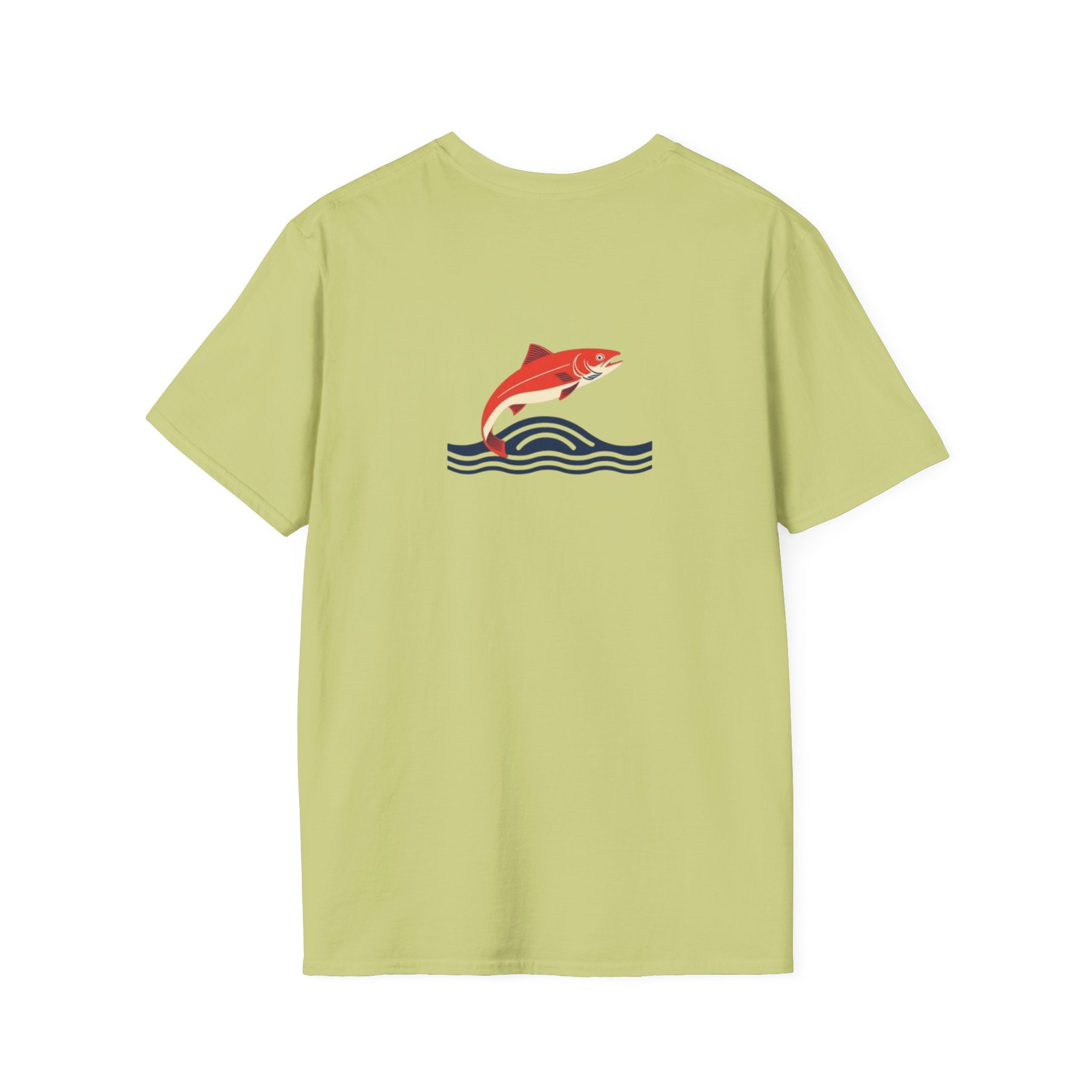 Jumping Salmon Native Pride Softstyle Unisex T-shirt