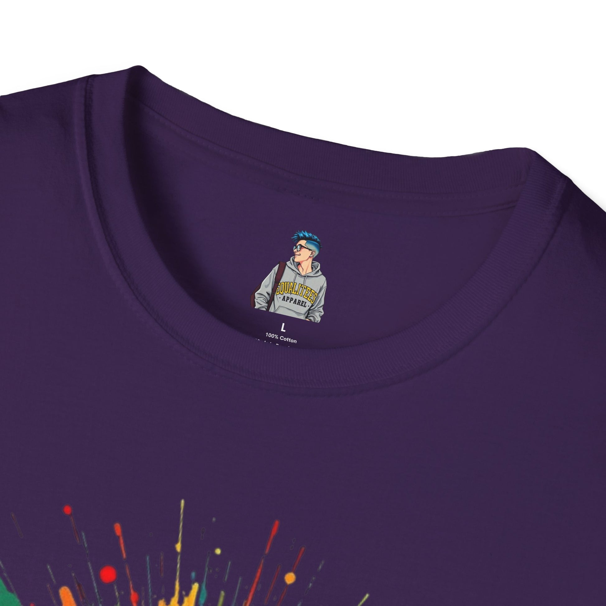 We All Belong Unisex Softstyle T-Shirt - Colorful Pride Tee