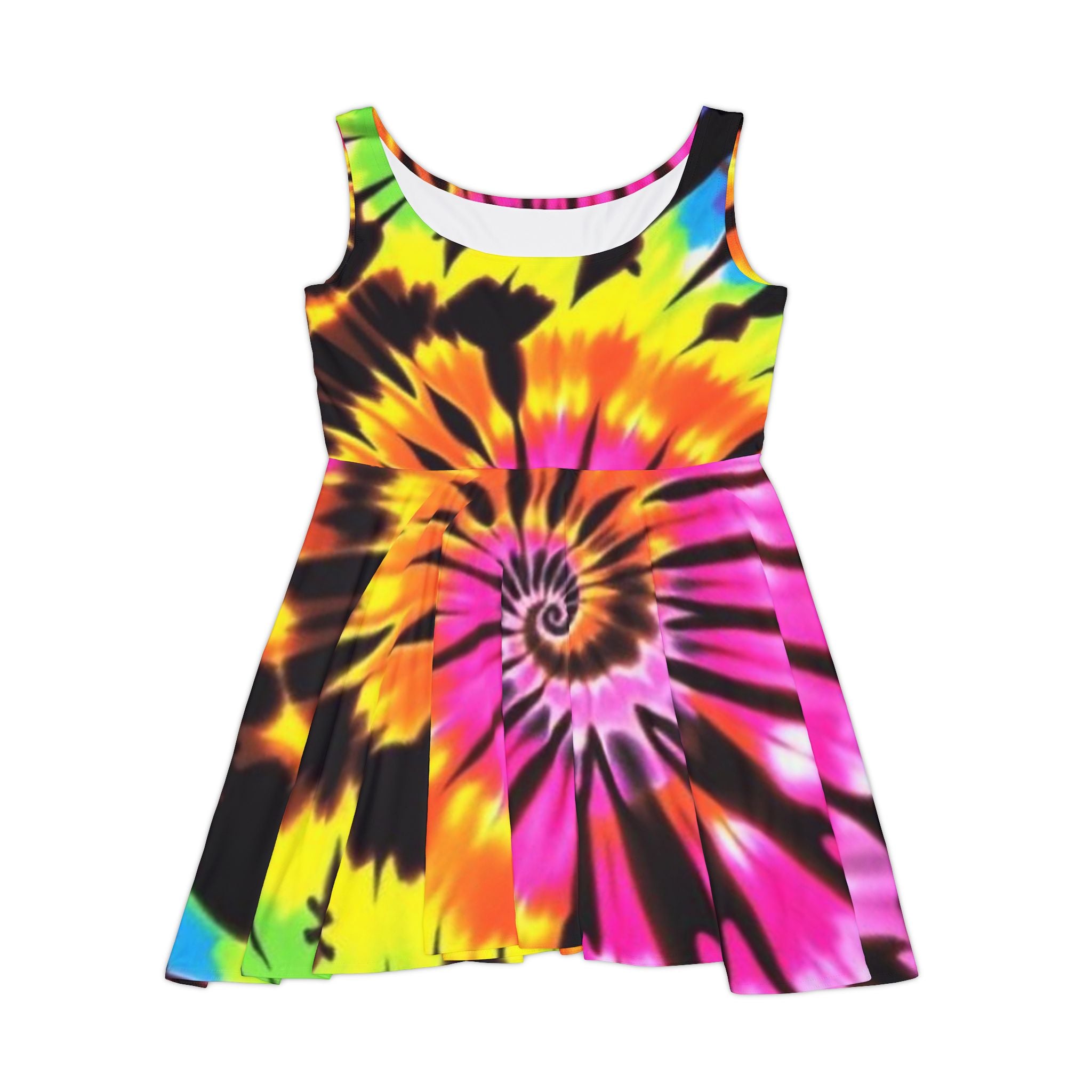 Tie-Dye Skater Dress - Perfect for Summer Outings & Festivals