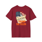 Unisex Softstyle T-Shirt - 'We the People trump the Felon' Graphic Tee