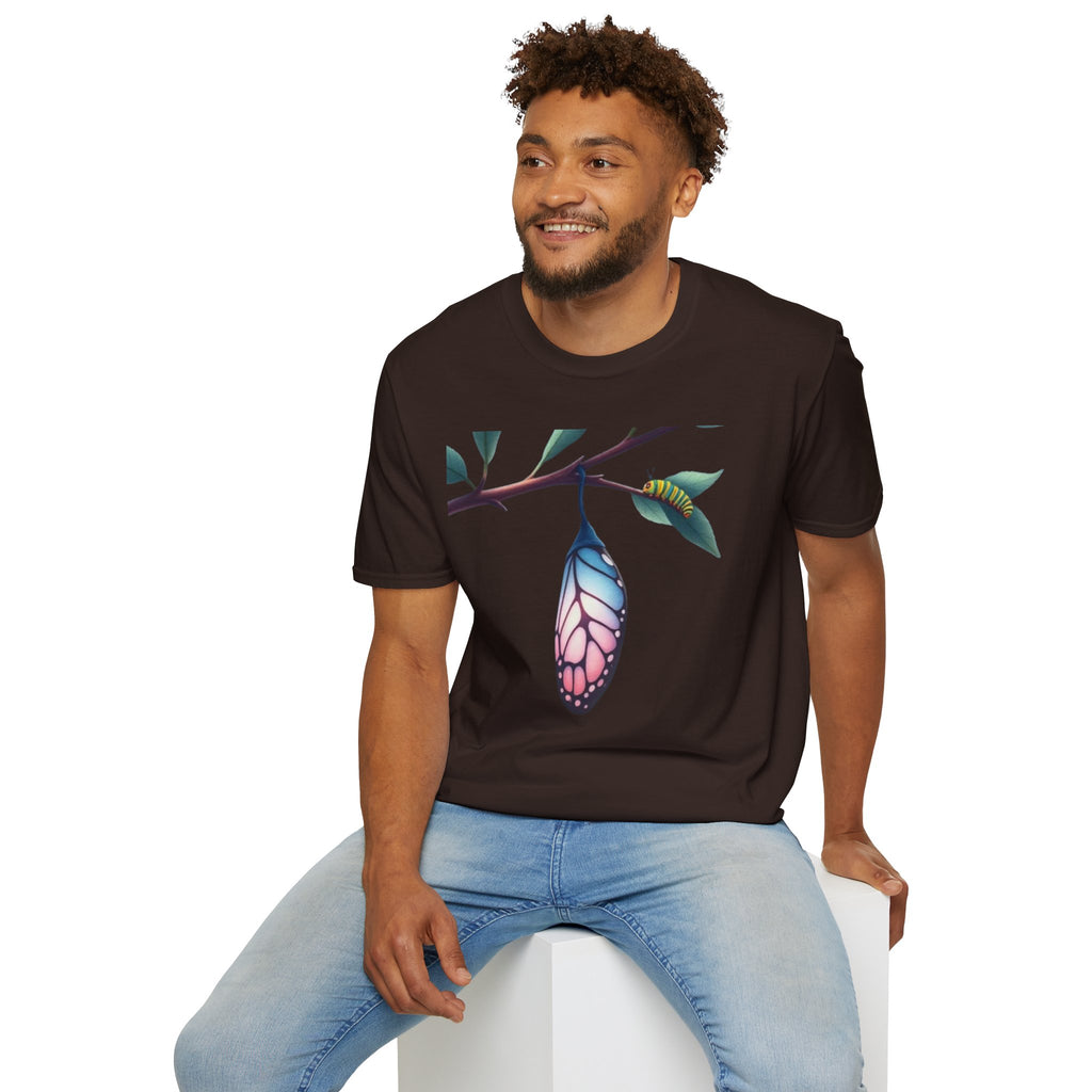 Trans Caterpillar to Butterfly Graphic T-Shirt