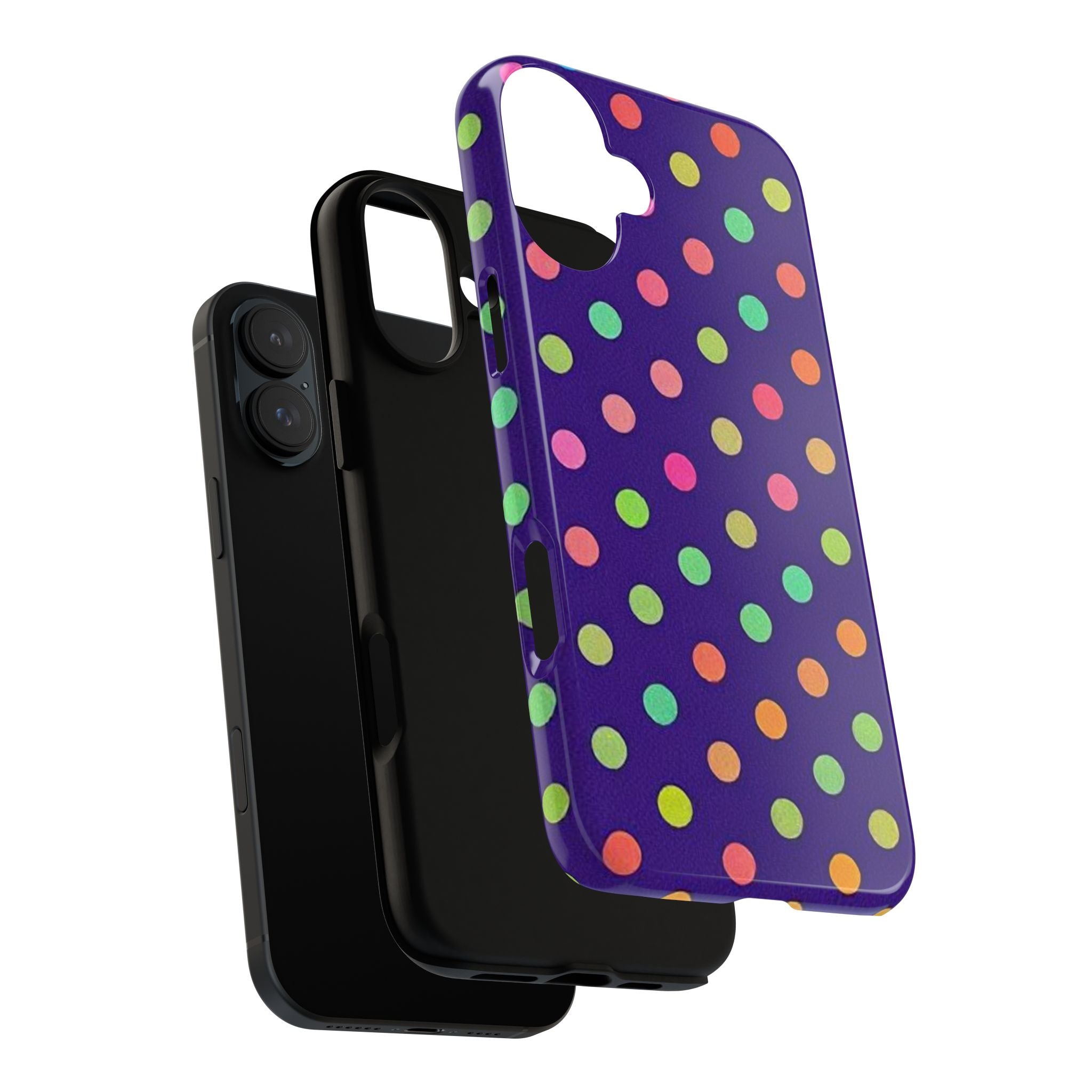 Colorful Polka Dot Tough Phone Case for iPhone