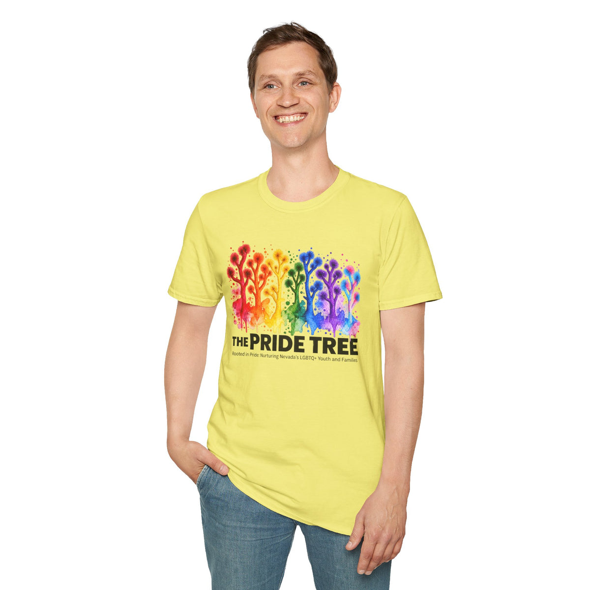 Pride Tree Las Vegas T-Shirt - Black Text