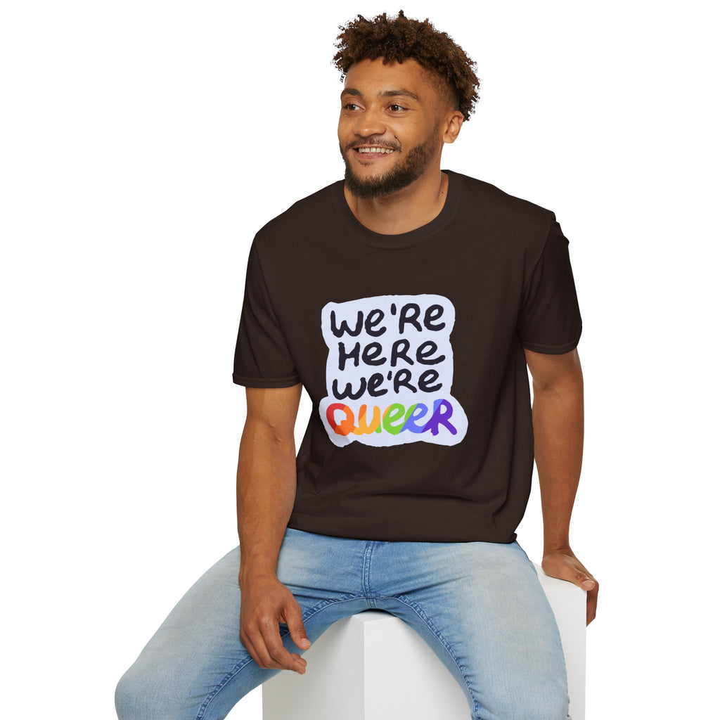 We’re Here We’re Queer Pride Tree Las Vegas T-Shirt