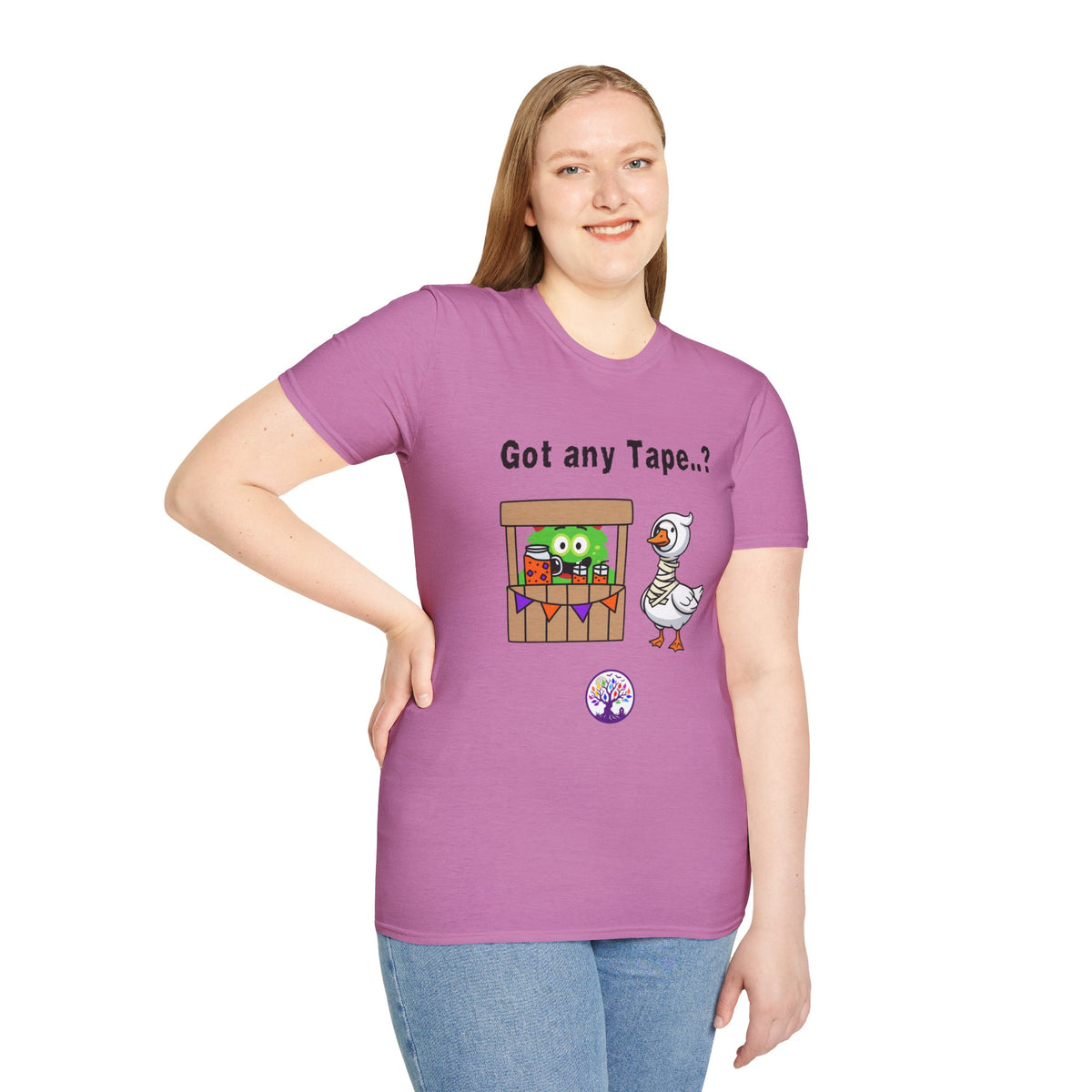 Got any Tape..? Funny Goose & Frog Market T-Shirt — Cute Animal Humor Tee