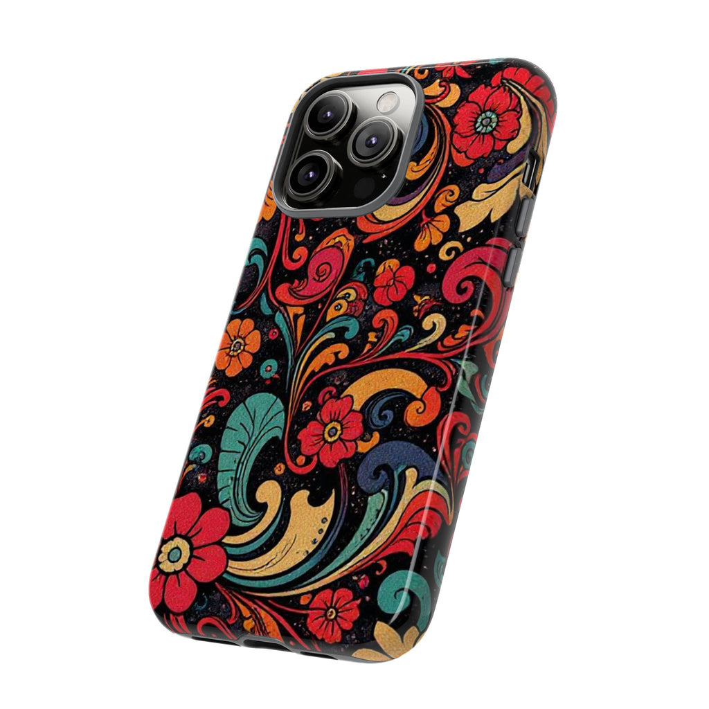 Floral Paisley Tough Case for iPhone — Vibrant Protective Phone Cover
