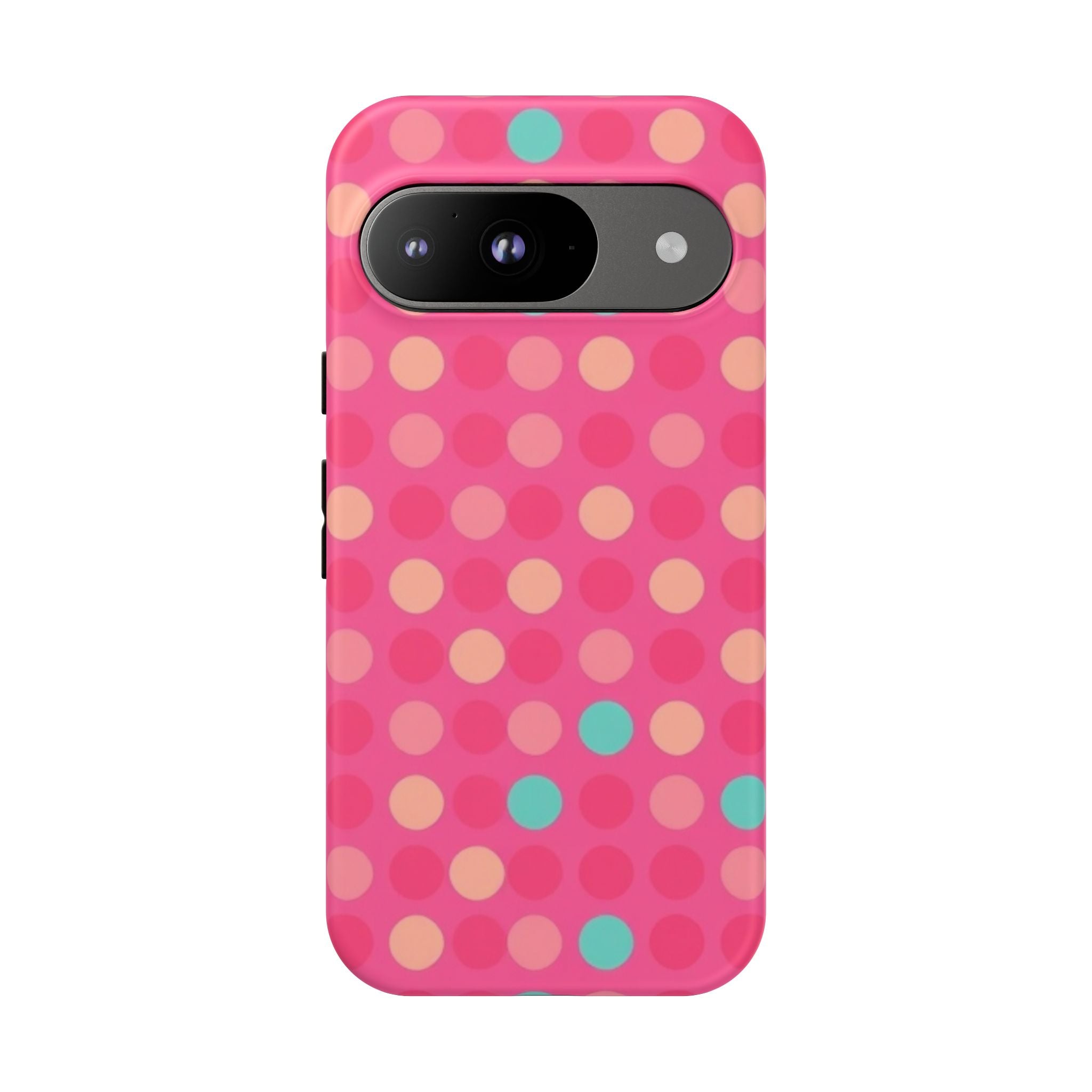 Android OR iPhone Protective Cases - Retro Polka Dots Pattern Tough Case