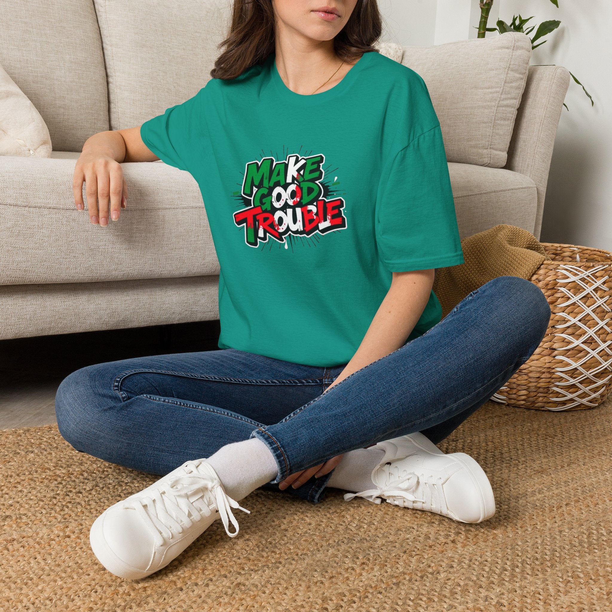 Make Good Trouble T-shirt  Fun Graphic Tee for Activists & Trendsetters