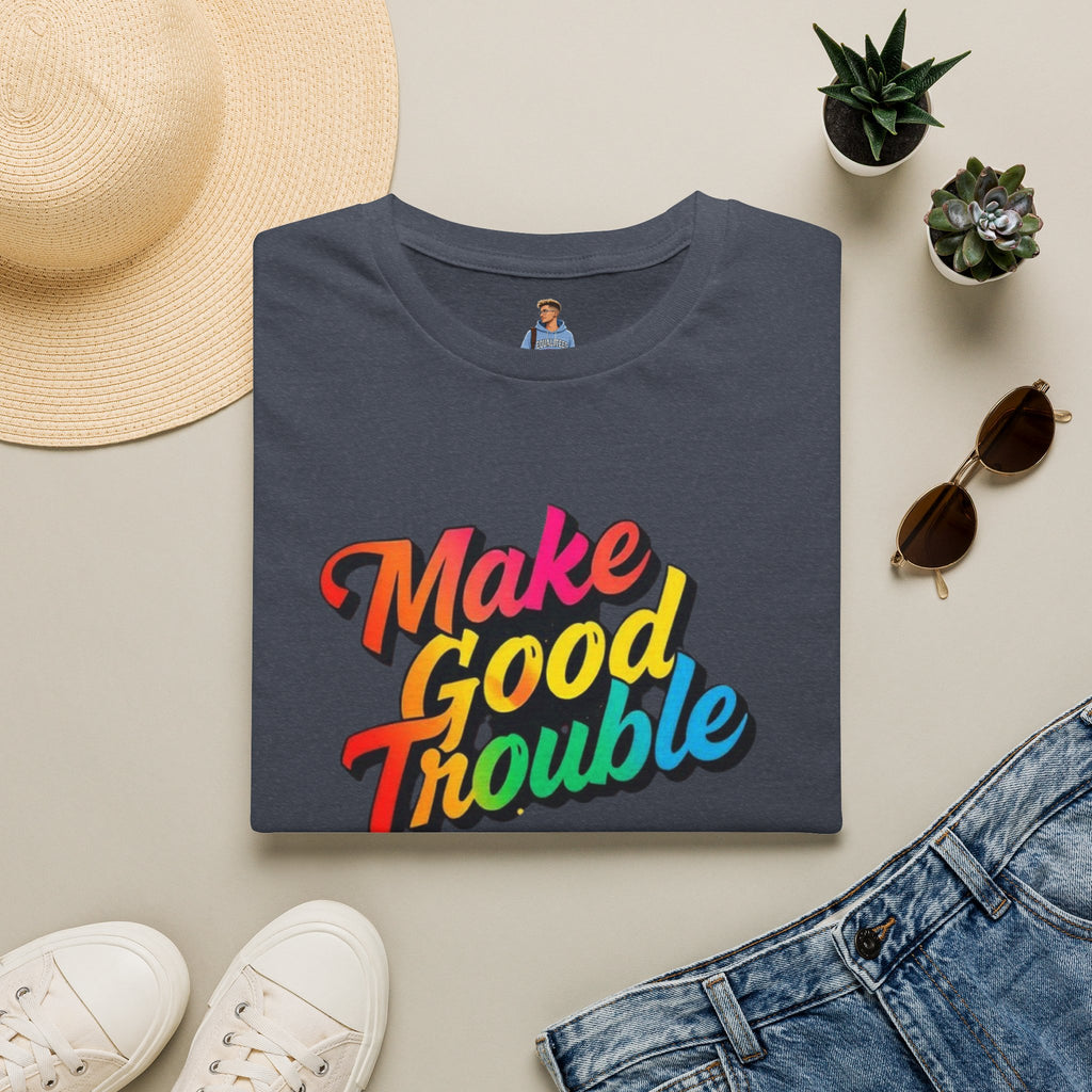 Make Good Trouble' Rainbow T-Shirt