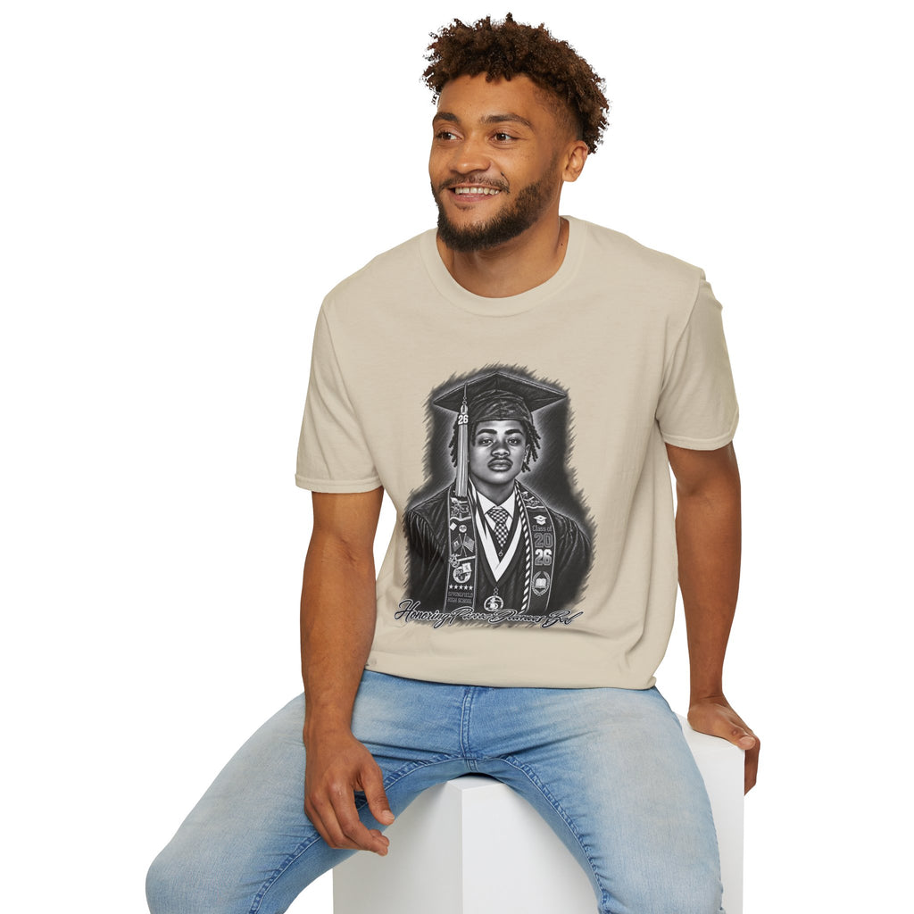 Portrait Front and Back - In Memory of Pierre Damas Bel T-Shirt