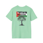 Unisex Softstyle T-Shirt: Stand with Gaza & We Are All Palestine Graphic Tee