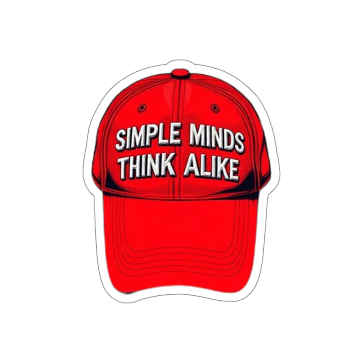 Die-Cut Stickers - Red Cap - Simple Minds Think Alike