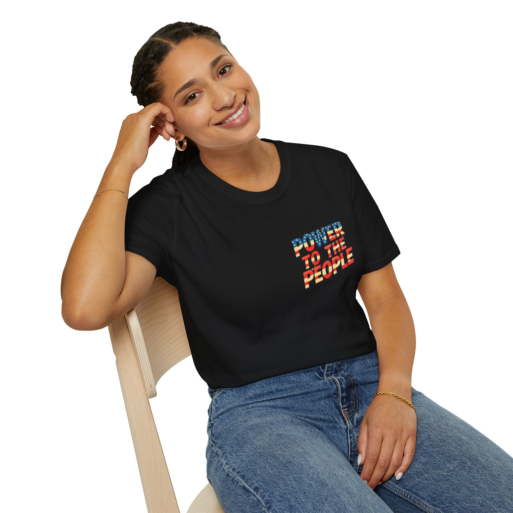 Power to the People Unisex Softstyle T-Shirt Classic Protest Tee