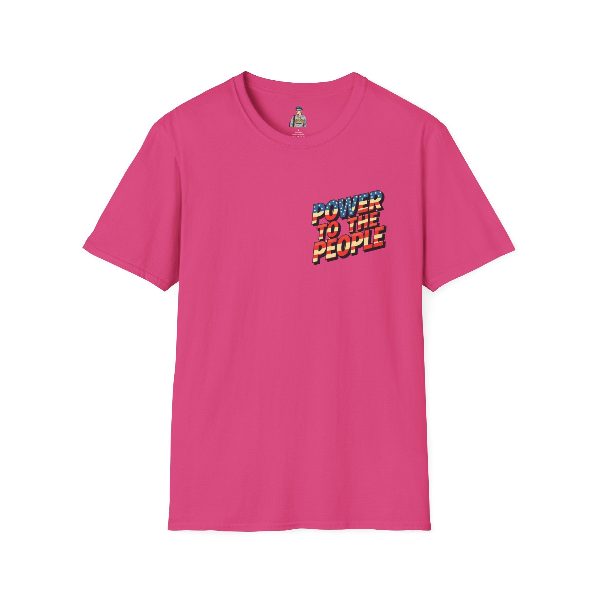 Power to the People Unisex Softstyle T-Shirt Classic Protest Tee